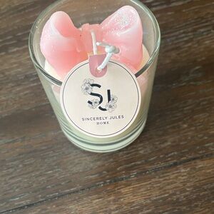 Sincerely Jules Pink Bow Candle